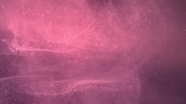 Parıldayan toz ve parçacıklar soyut canlandırma seçici odak noktasında havada süzülür