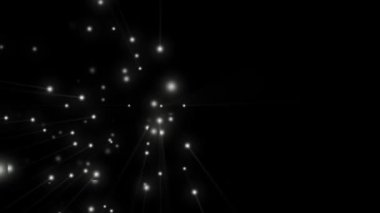 Silver metallic 3d spheres on black background animation 