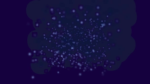 Explosión Luces Velocidad Warp Espacio Concepto Fondo Azul Animación Abstracta — Vídeos de Stock