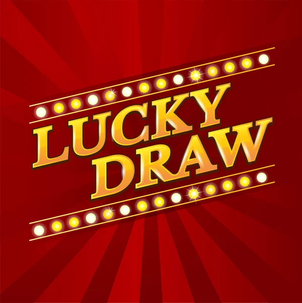 Düzenlenebilir metin efekti Lucky Draw 3d biçim efekti. Lüks tema için kırmızı ve altın rengi olan zarif metin efekti. Premium Vektörü