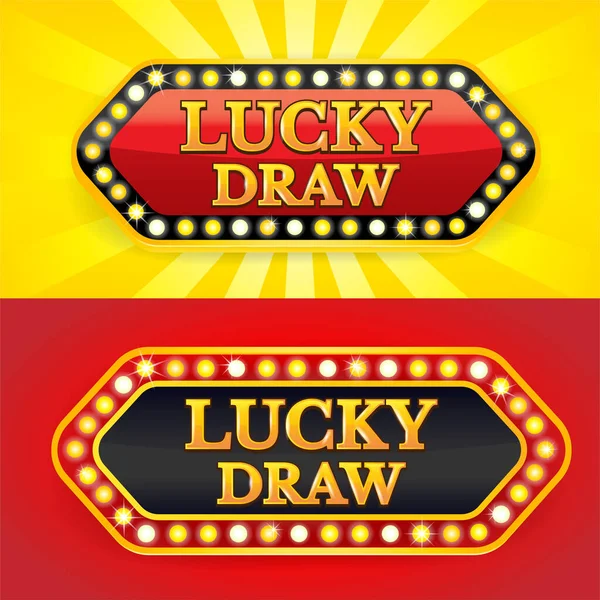 Эффект Редактируемого Текста Lucky Draw Style Элегантный Текстовый Эффект Красным — стоковый вектор