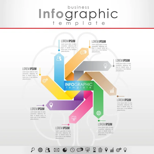 Die Besten Business Infografiken Design Vektor Und Marketing Symbol Workflow — Stockvektor
