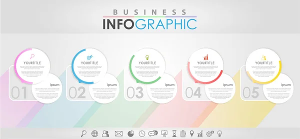 Die Besten Business Infografiken Design Vektor Und Marketing Symbol Workflow — Stockvektor