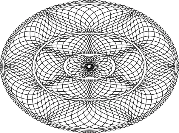 Menkul kıymetlerin korunması için Guilloche deseni, arkaplan vektörü