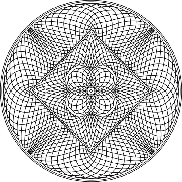 Menkul kıymetlerin korunması için Guilloche deseni, arkaplan vektörü