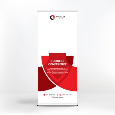 Pankart tasarımı, reklam, konferanslar, seminerler, fotoğraf ve metin koymak için poster şablonu. Sunum için yaratıcı arkaplan
