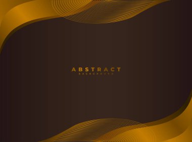 Altın çizgili lüks kahverengi arkaplan