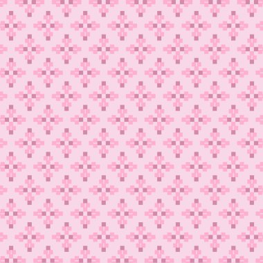 Pembe desen. Kumaş deseni. Kare kumaş deseni. Pembe kare arka plan. Şirin desen.