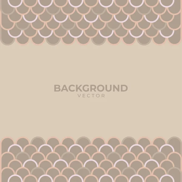 Fish Scale Pastel Background Cute Wallpaper Brown Color Pattern Background — Image vectorielle