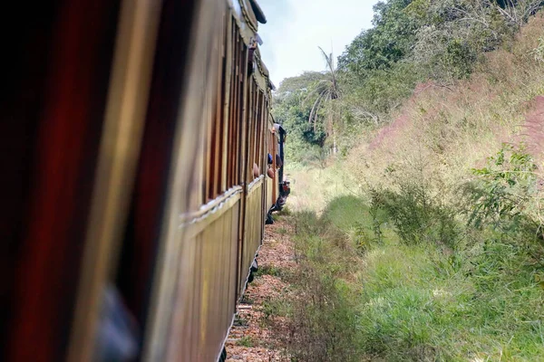 Locomotive Maria Fumaca Move Historic Cities Tiradentes Sao Joao Del — Stock Photo, Image