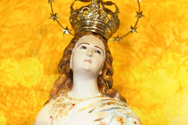 Estátua Imagem Nossa Senhora Imaculada Conceição Mãe Deus Religião Católica — Fotografia de Stock