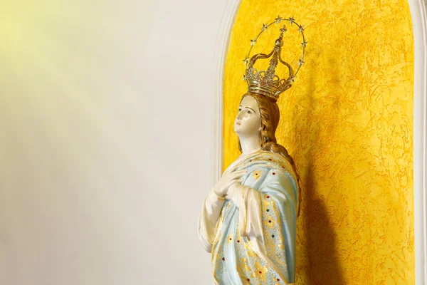 Statua Dell Immagine Della Madonna Dell Immacolata Concezione Madre Dio — Foto Stock