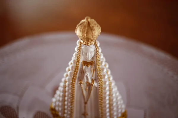 Statue Image Our Lady Aparecida Selective Focus Nossa Senhora Aparecida — Fotografia de Stock