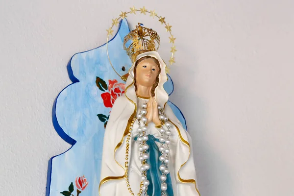 Staty Bilden Our Lady Lourdes Selektiva Fokus Virgem Lourdes — Stockfoto