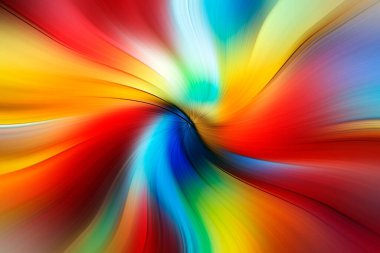 Renkli çizgileri olan soyut dijital arkaplan çizimi