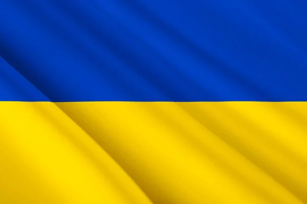 Флаг Украины Синий Желтый Цвета Расположены Горизонтально Национальный Символ Страны — стоковое фото