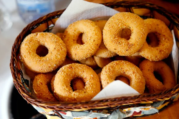 Varias Galletas Típicas Minas Gerais Cesta Café Mineiro —  Fotos de Stock