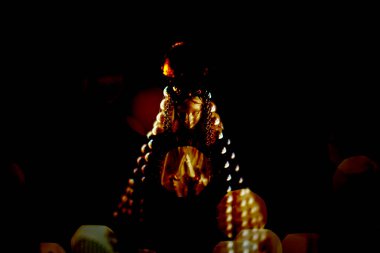 Aparecida Leydisi 'nin heykeli seçici odak noktası 