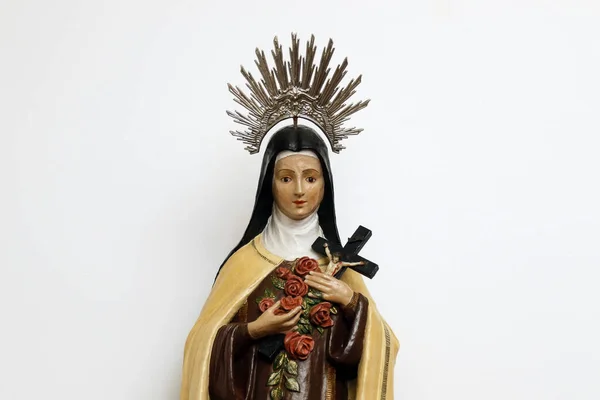 Statue Saint Therese Child Jesus Therese Lisieux Santa Terezinha Saint — Zdjęcie stockowe