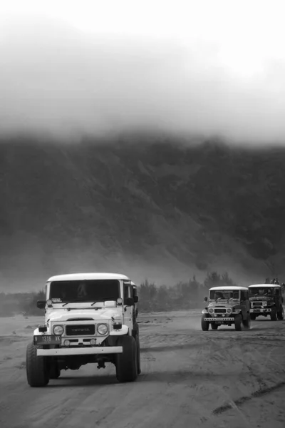 Jeep Doprava Bromo — Stock fotografie