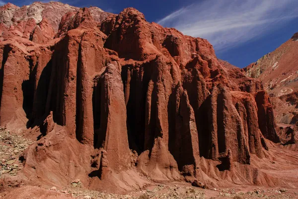 Tęczowa Dolina Krajobraz Pustyni Atacama Chile — Zdjęcie stockowe