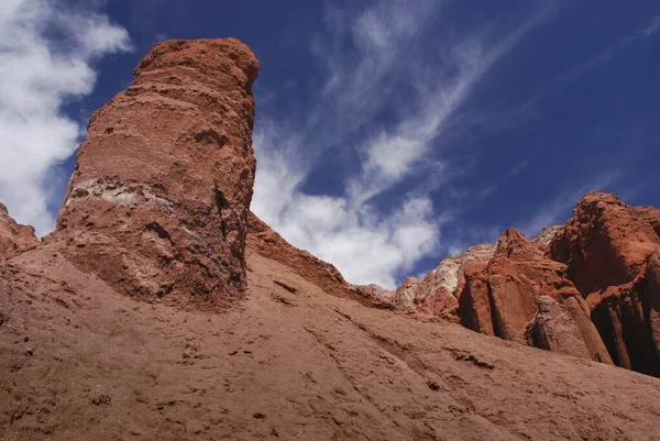 Tęczowa Dolina Krajobraz Pustyni Atacama Chile — Zdjęcie stockowe