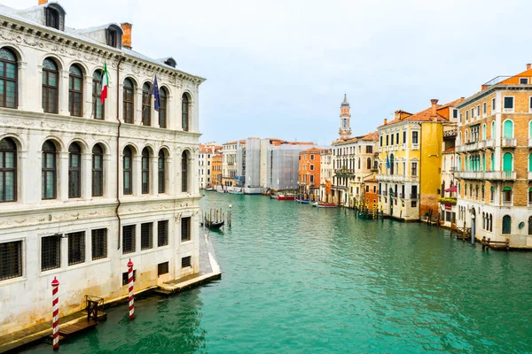 December 2021 Venice Italy Beautiful Buildings Grand Canal Stock Photo