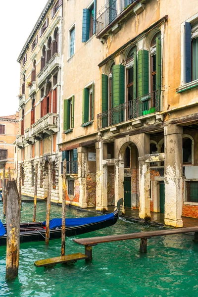 December 2021 Venice Italy Gondola Floating House Grand Canal Venice Royalty Free Stock Photos