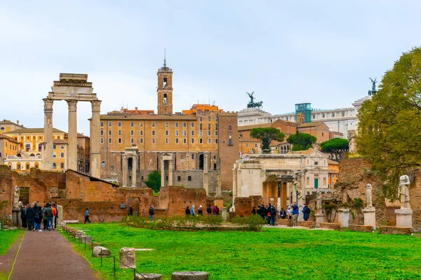 December 2022 Rome Italy View Ruins Roman Forum Altare Della — Photo