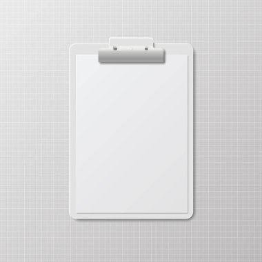 Vektör beyaz pano kırtasiyesi şablonu izole tasarımı