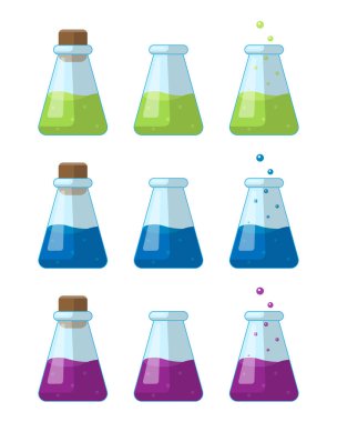 Matara konik, tıp, oyunlar ve simya teması için uygun. Düz stil, vektör