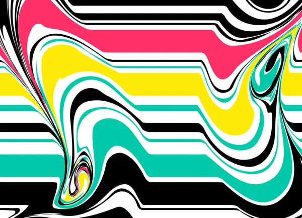 Abstrakte Cover Geschmolzen Retro Stil Streifen Hintergrund Gestörtes Geometrisches Design — Stockvektor