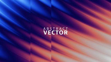 Vektör Soyut Arkaplanı. Renkli Geleceğin Dalgalı Resimleri.