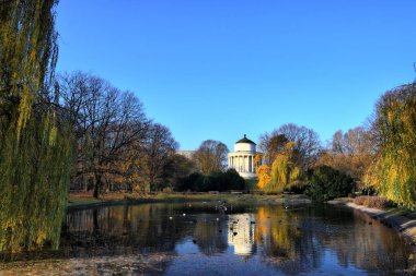 Views of the different tourist places in the city Warsaw, Poland. Park