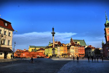 Views of the different tourist places in the city Warsaw, Poland. Stare Miasto (Old Town).