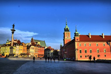 Views of the different tourist places in the city Warsaw, Poland. Stare Miasto (Old Town).