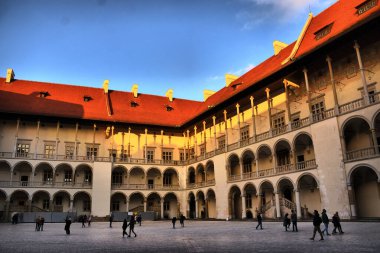 Vistas de los diferentes lugares turisticos de Cracovia, Polonia (Castillo de Wawel)