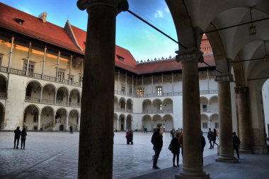 Vistas de los diferentes lugares turisticos de Cracovia, Polonia (Castillo de Wawel)