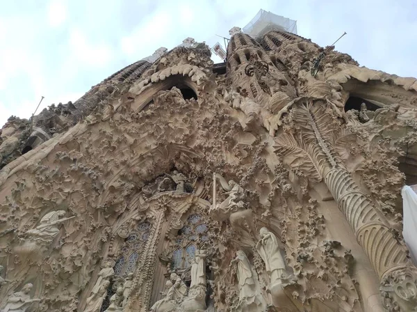 Templo Expiatorio Sagrada Familia Gaudi Barcelona Catalonia Spain — 스톡 사진