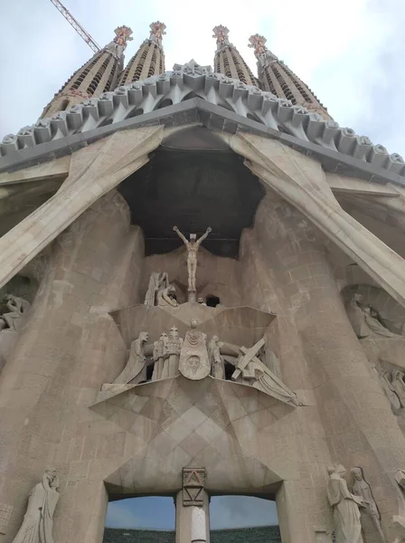 Templo Expiatorio Sagrada Familia Gaudi Barcelona Katalonien Spanien — Stockfoto