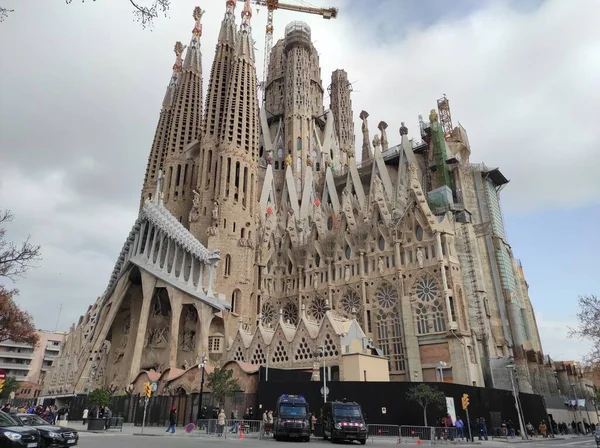 Templo Expiatorio Sagrada Familia Gaudi 바르셀로나 카탈루냐 스페인 — 스톡 사진