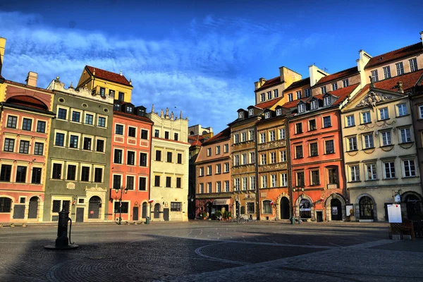 Widok Różne Miejsca Turystyczne Warszawie Polska Stare Miasto Stare Miasto — Zdjęcie stockowe