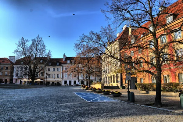 Views Different Tourist Places City Warsaw Poland Stare Miasto Old — Zdjęcie stockowe