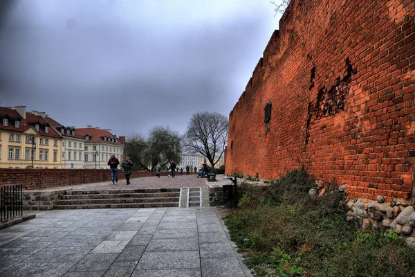Views Different Tourist Places City Warsaw Poland Stare Miasto Old — Zdjęcie stockowe
