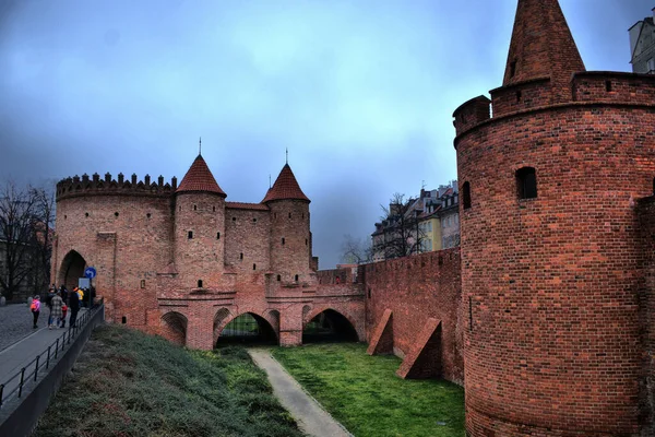 Widok Różne Miejsca Turystyczne Warszawie Polska Stare Miasto Stare Miasto — Zdjęcie stockowe