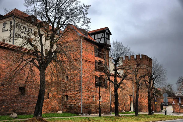 Vistas Los Diferentes Lugares Turísticos Ciudad Medieval Torun Polonia Nicolás — Foto de Stock