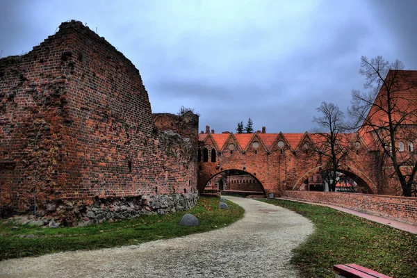 Vistas Los Diferentes Lugares Turísticos Ciudad Medieval Torun Polonia Nicolás — Foto de Stock
