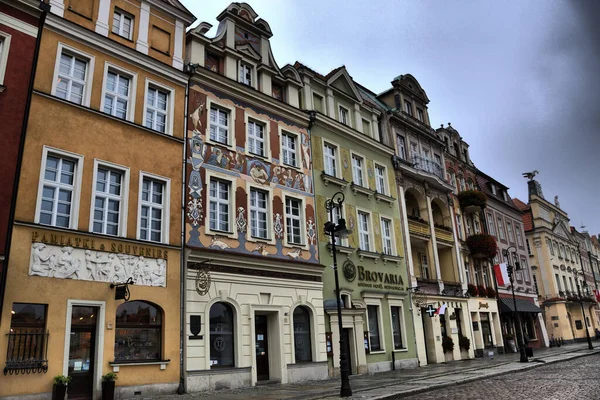 Views Different Tourist Places Poznan Poland Town Hall Square — Photo
