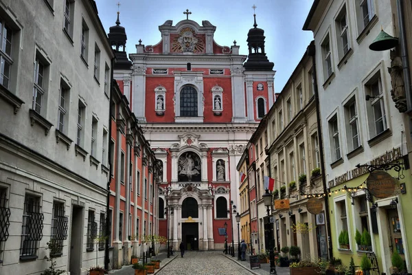 Vistas Los Diferentes Lugares Turísticos Poznan Polonia Iglesia — Foto de Stock