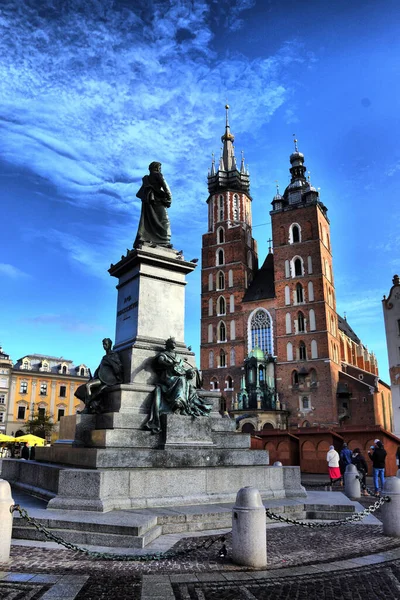 Vistas Los Diferentes Lugares Turisticos Cracovia Polonia — Stock Photo, Image